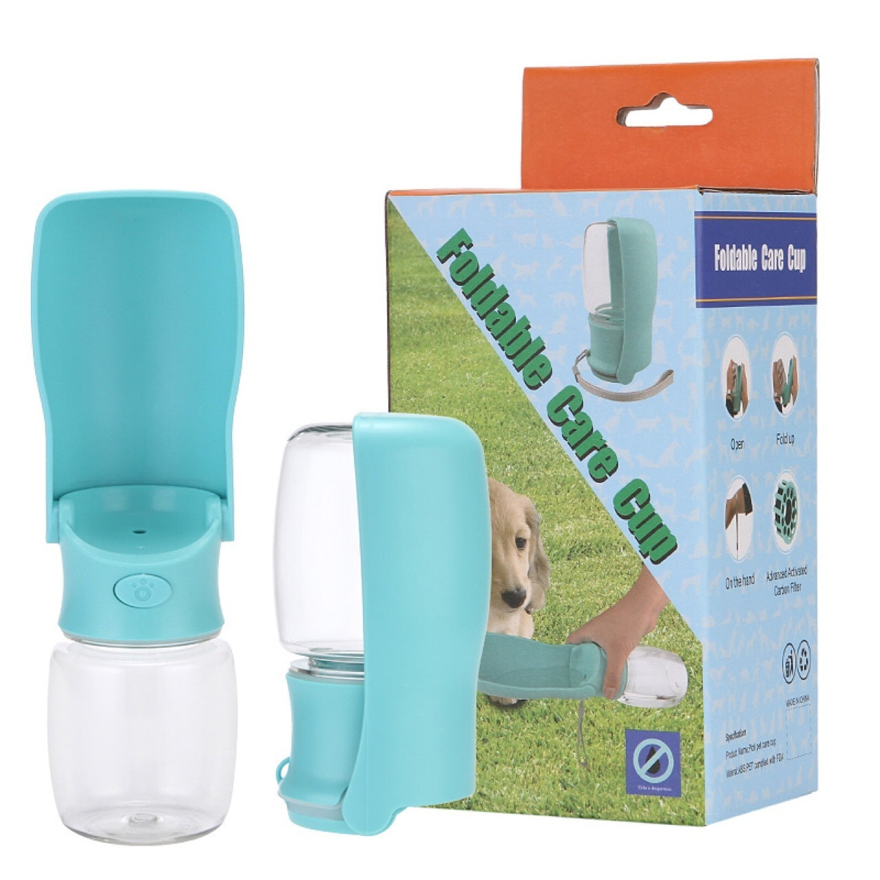 Foldable Dog Water Bottle – Portable Pet Dispenser - Dailyy shoplio