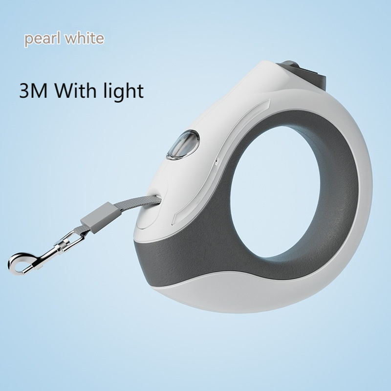 Ring With Light Dog Leash Pet Automatic Retractable Leash Luminous - Dailyy shoplio