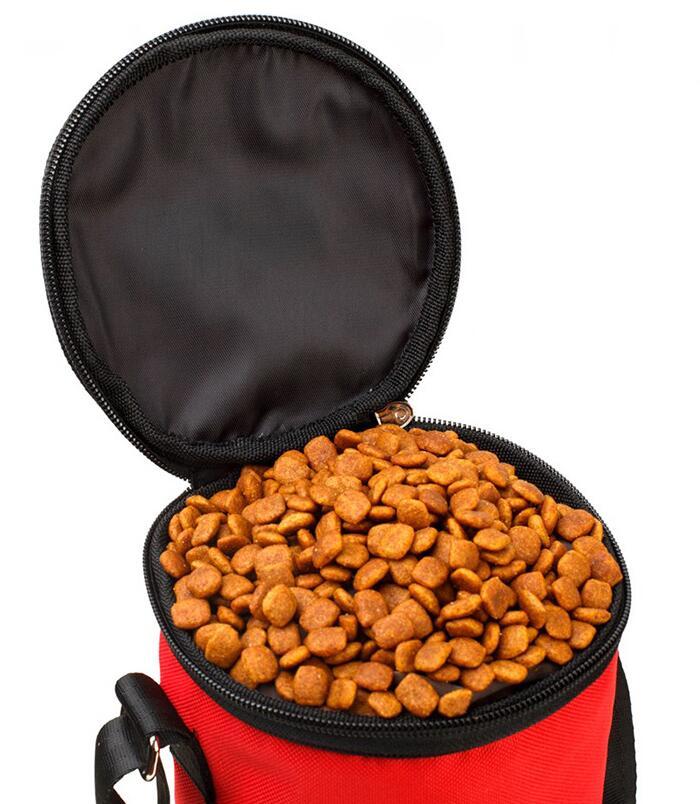 Waterproof dog food bag with travel bowls and dry food container - Dailyy shoplio