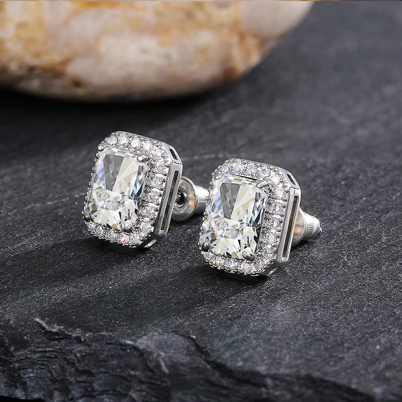 Green Zircon Stud Earrings