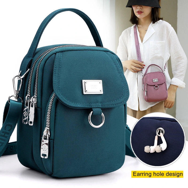 Small Women's Shoulder Bag, Composite Fabric, Mini Leisure Bag, Embroidered Han Pocket