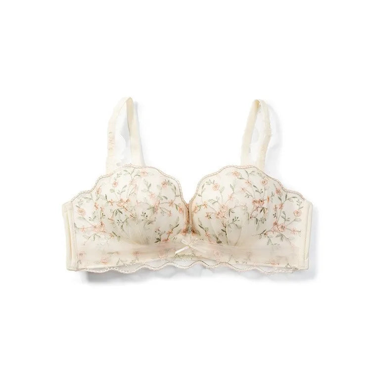 Half Cup Push-Up Lace Bra – Removable Straps, Sexy & Comfortable Lingerie in White and Black.