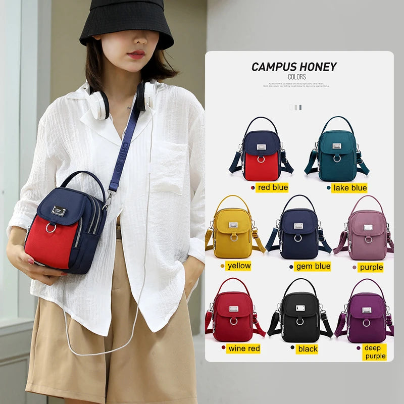 Small Women's Shoulder Bag, Composite Fabric, Mini Leisure Bag, Embroidered Han Pocket