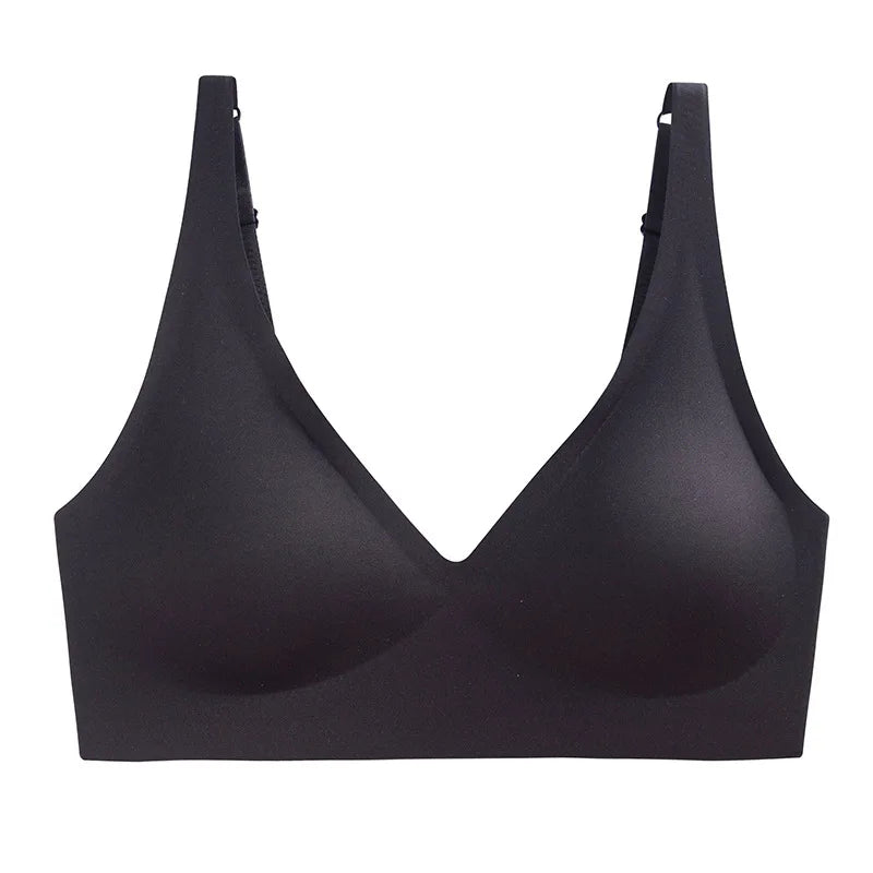 Sexy Seamless Wire-Free Bra – Push-Up, Padded & Adjustable Comfort!