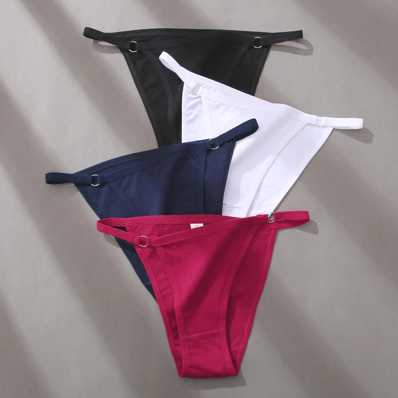 3Pcs Cotton Briefs – Sexy Low-Waist Underwear