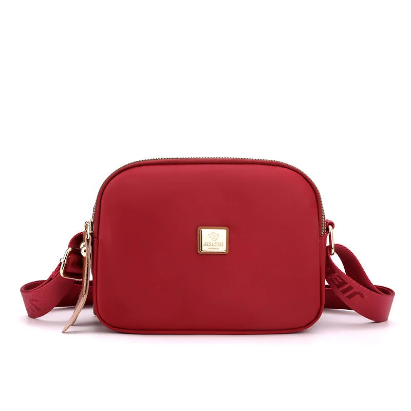 Small Women's Shoulder Bag, Nylon Fabric, Mini Leisure Bag, Embroidered Han Pocket