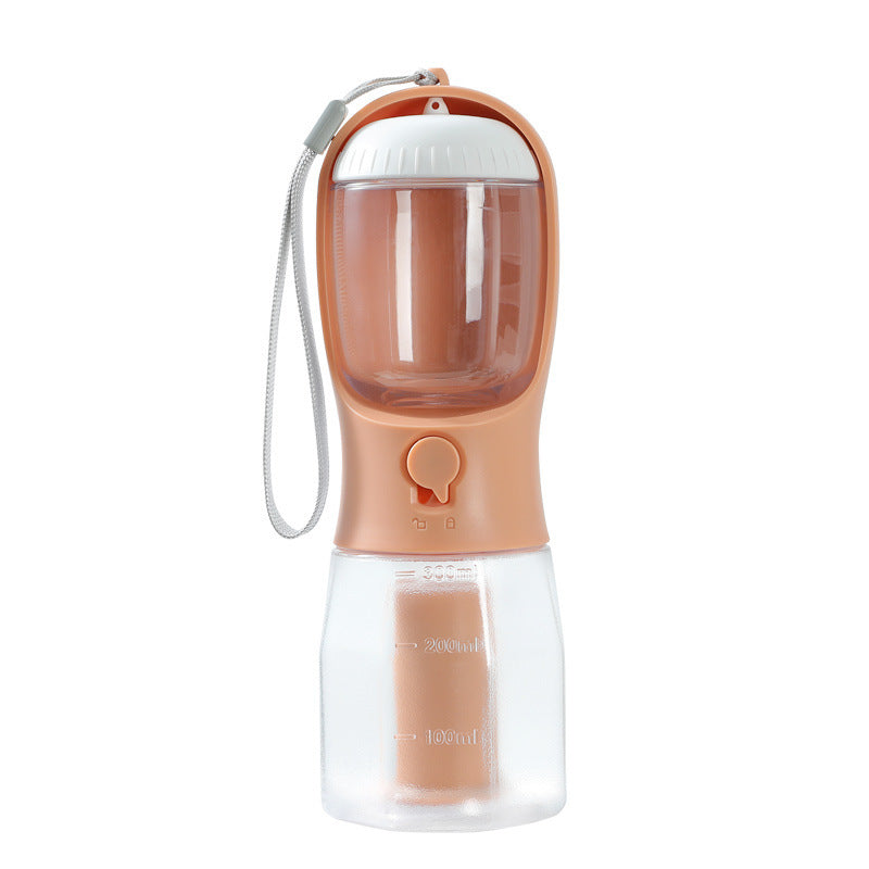 3-in-1 Portable Pet Water & Food Cup with Waste Bag Holder - Dailyy shoplio