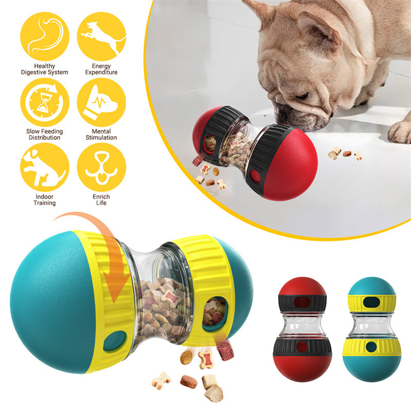 Interactive Food Dispensing Dog Toy for Slow Feeding, Stomach Protection, and Mental Stimulation - Dailyy shoplio