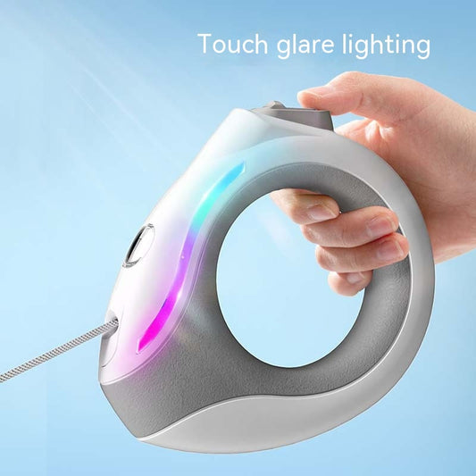 Ring With Light Dog Leash Pet Automatic Retractable Leash Luminous - Dailyy shoplio