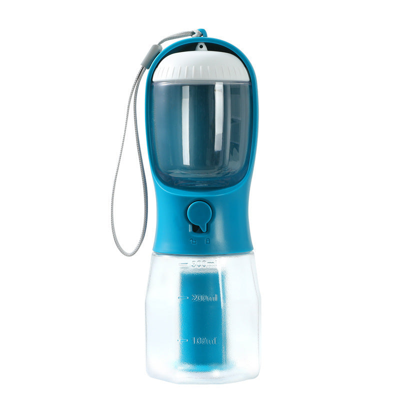 3-in-1 Portable Pet Water & Food Cup with Waste Bag Holder - Dailyy shoplio