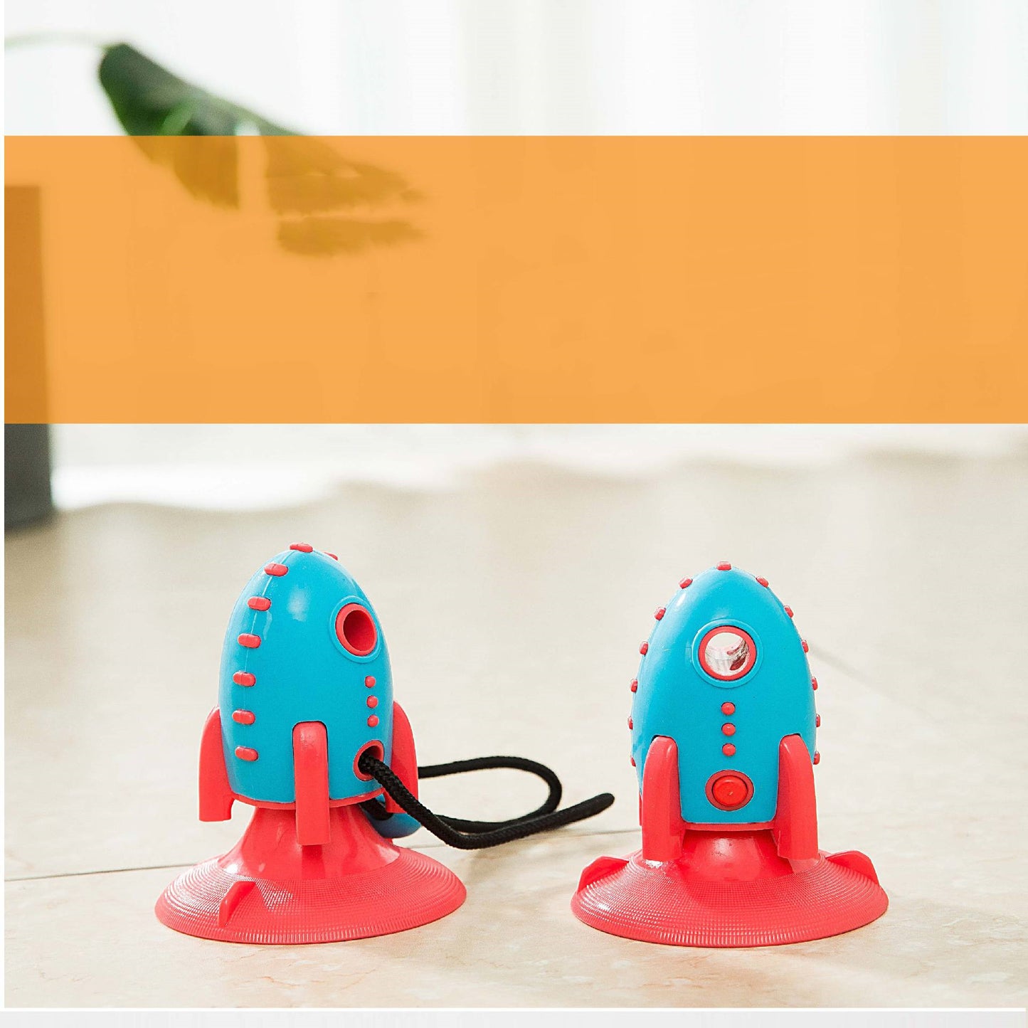 Rocket-Shaped Dog Toy – Bite-Resistant & Treat Dispensing - Dailyy shoplio