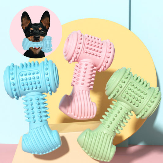 Indestructible TPR Dog Chew Toy for Teeth Cleaning and Teething Relief. - Dailyy shoplio