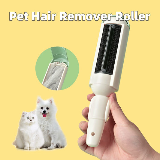 Pet Hair Remover Roller – Non-Slip Handle, Self-Cleaning, Portable for Couch, Car, Carpet & Bedding - Dailyy shoplio