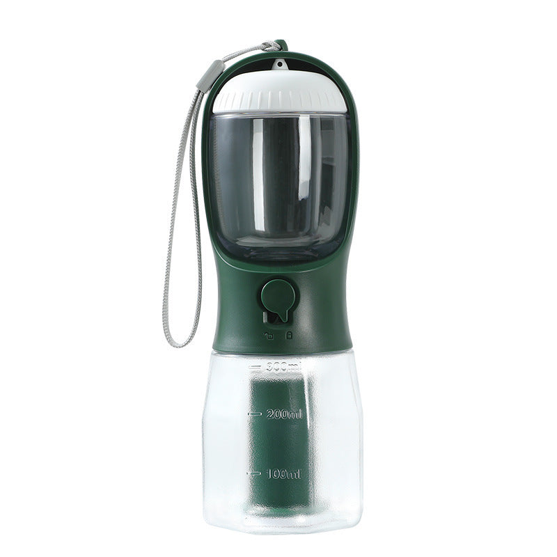 3-in-1 Portable Pet Water & Food Cup with Waste Bag Holder - Dailyy shoplio