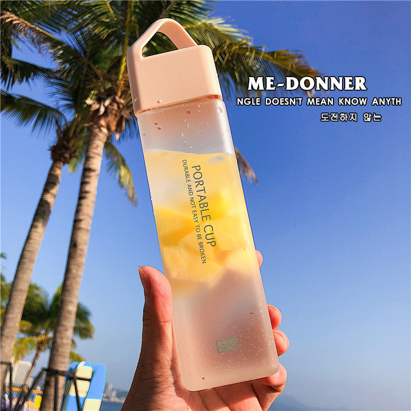 Simple Plastic Cup Portable Water Bottle