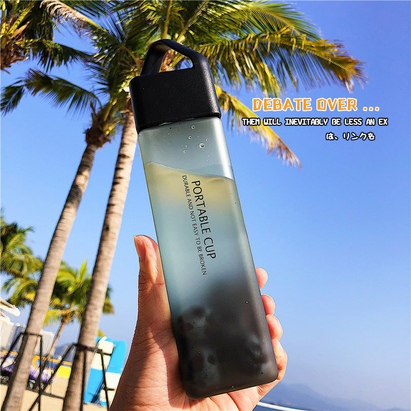 Simple Plastic Cup Portable Water Bottle