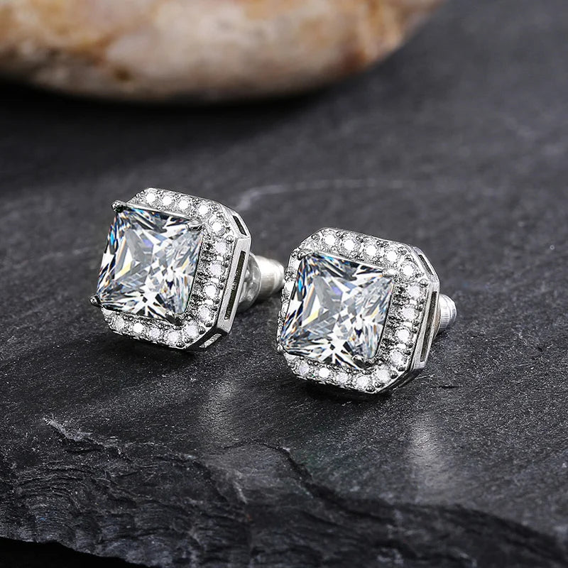 Green Zircon Stud Earrings