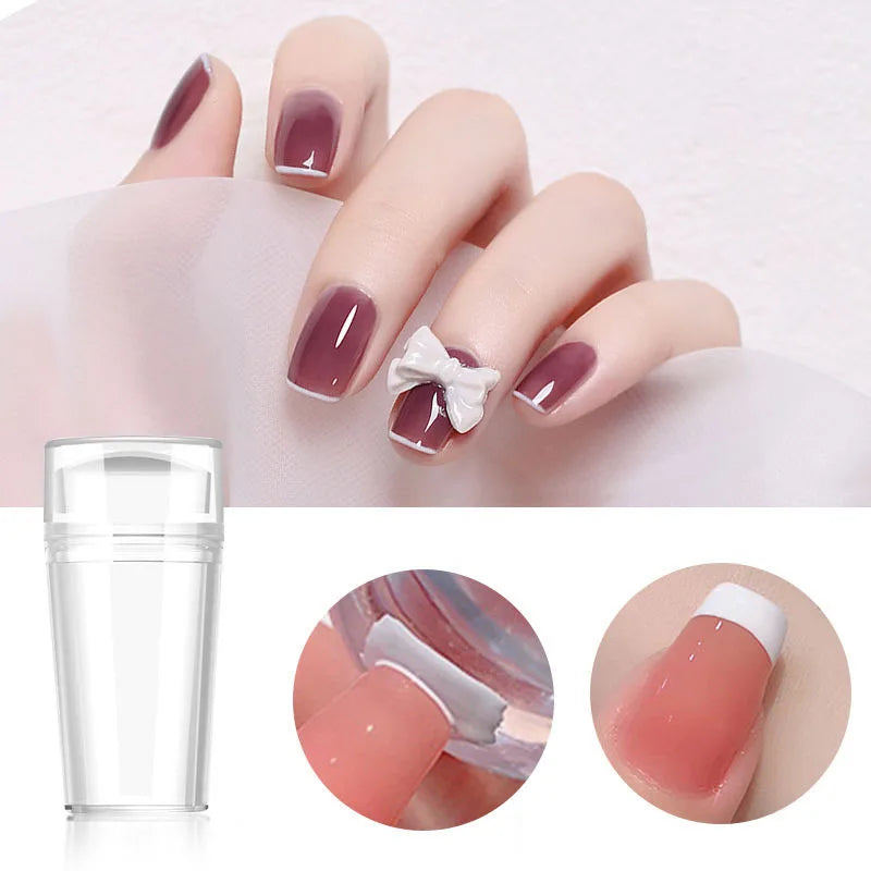 Nail Art Stamper Kit – Silicone Jelly Stamp & Scraper for DIY Designs