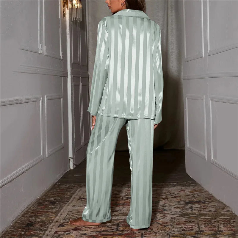Women's striped pajama set