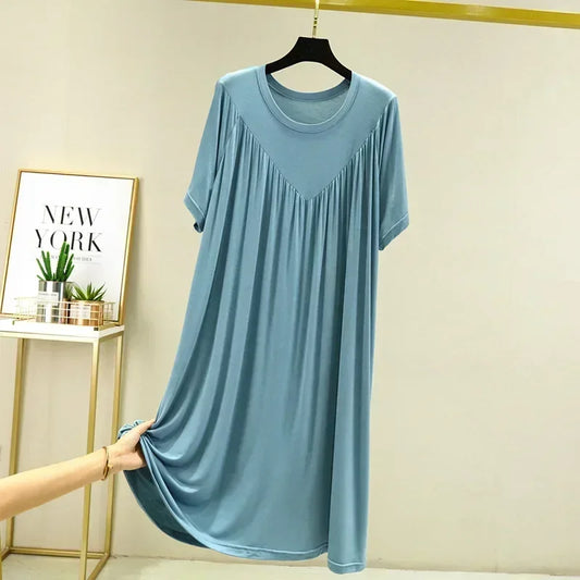 Summer Loose Nightgown – Comfy, Casual, and Perfect for Plus Size Women