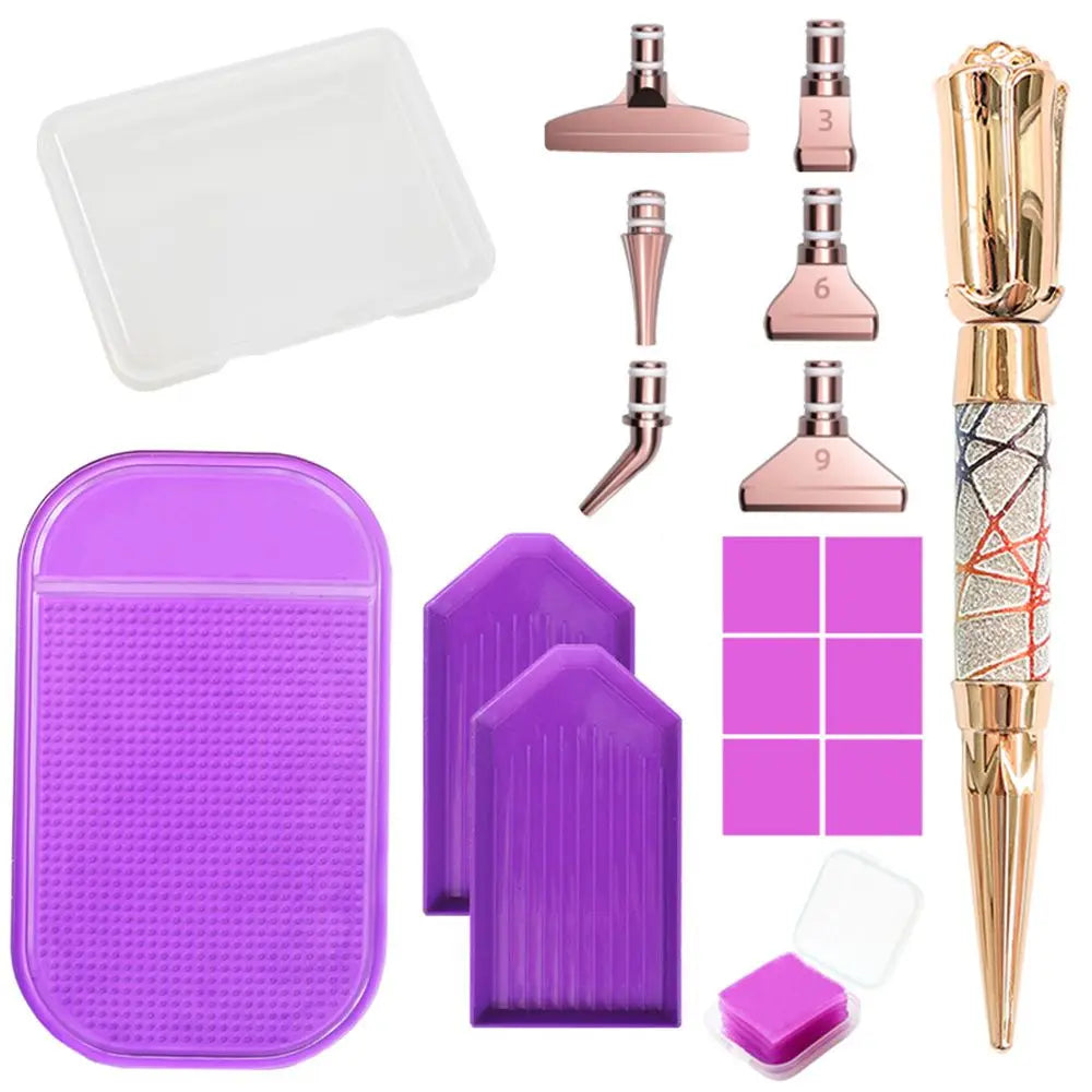 5D Diamond Painting Glitter Pen Kit – DIY Craft & Nail Art Tool