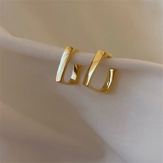 Simple Geometric U-Shaped Earrings