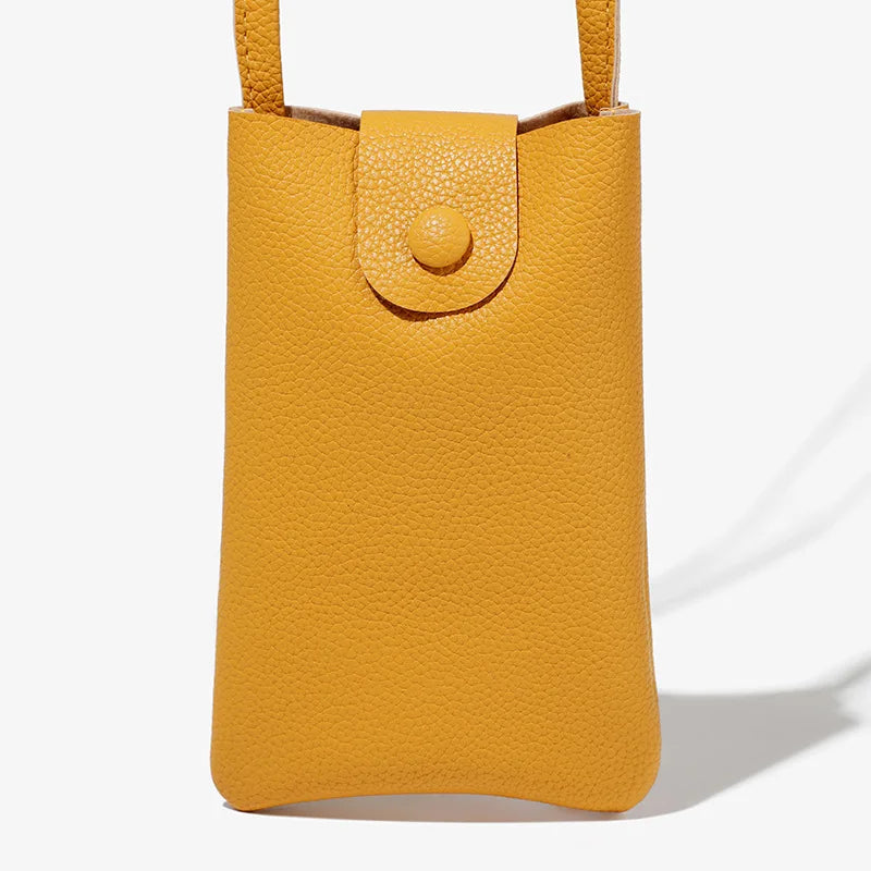 Casual Women's Crossbody Phone Bag, Solid Color, Small Shoulder Bag, Summer Designer Clutch, Purses