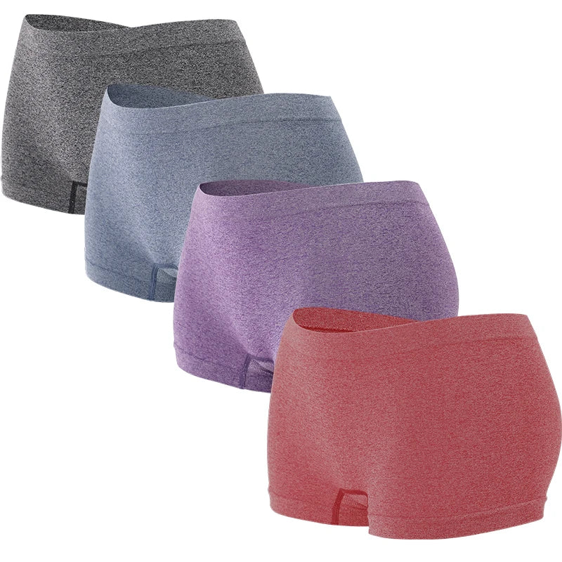 4Pcs Women's Boxer Underwear