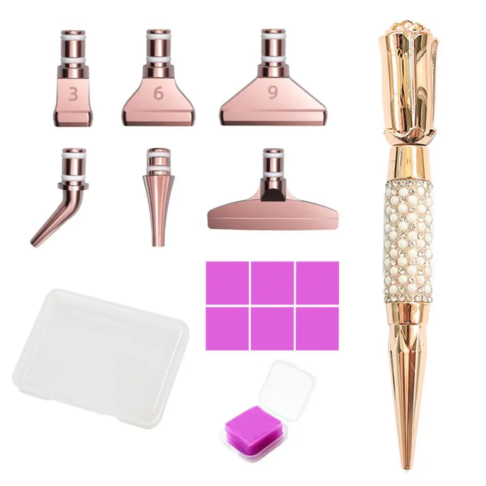 5D Diamond Painting Glitter Pen Kit – DIY Craft & Nail Art Tool