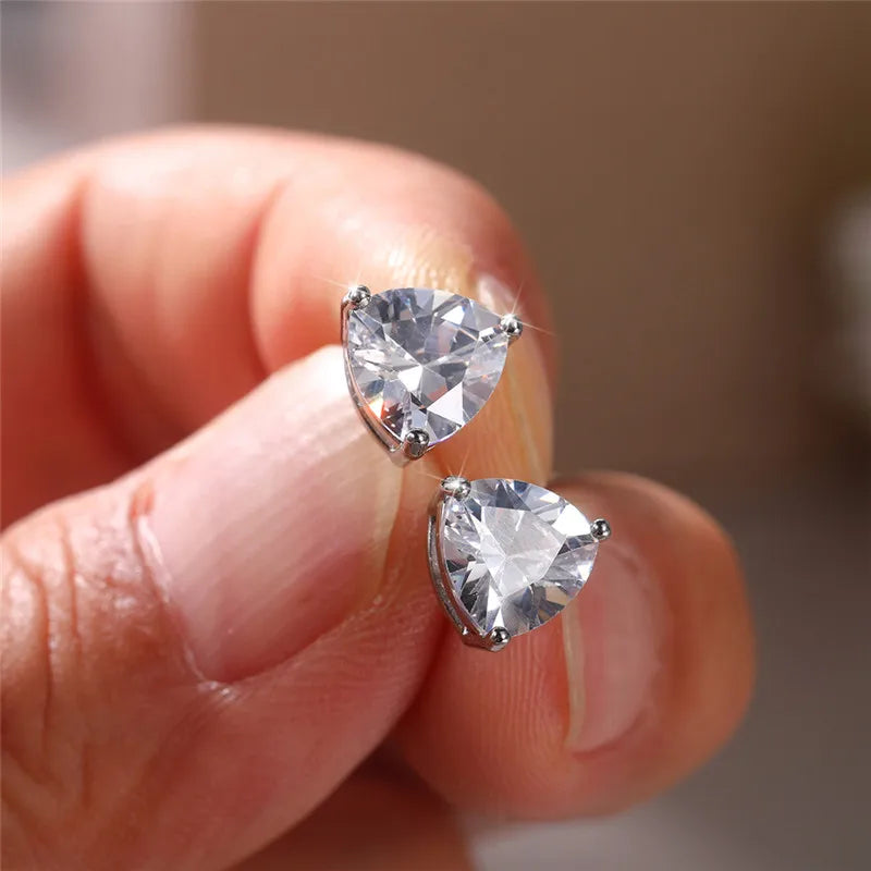 CAOSHI Simple Shiny Oval CZ Earrings