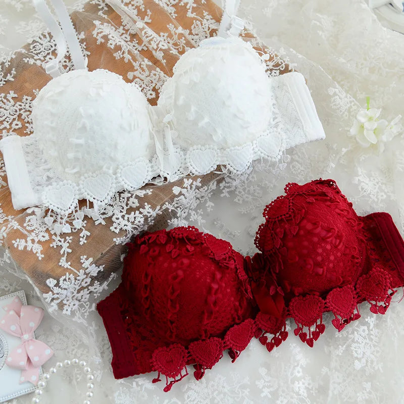 Midnight Star Wireless Push-Up Bra – Sexy Lace Floral Bralette, Comfortable & Breathable for Women.