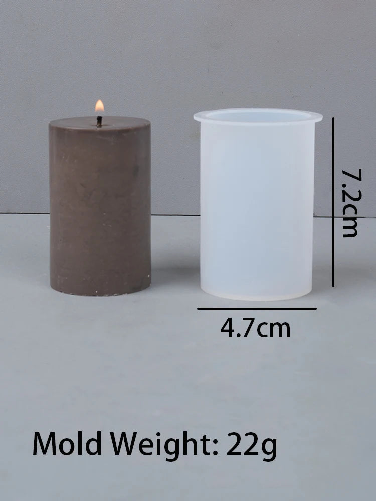 3D Geometric Silicone Candle & Soap Mold – Cylindrical, Square, Hexagonal DIY Designs