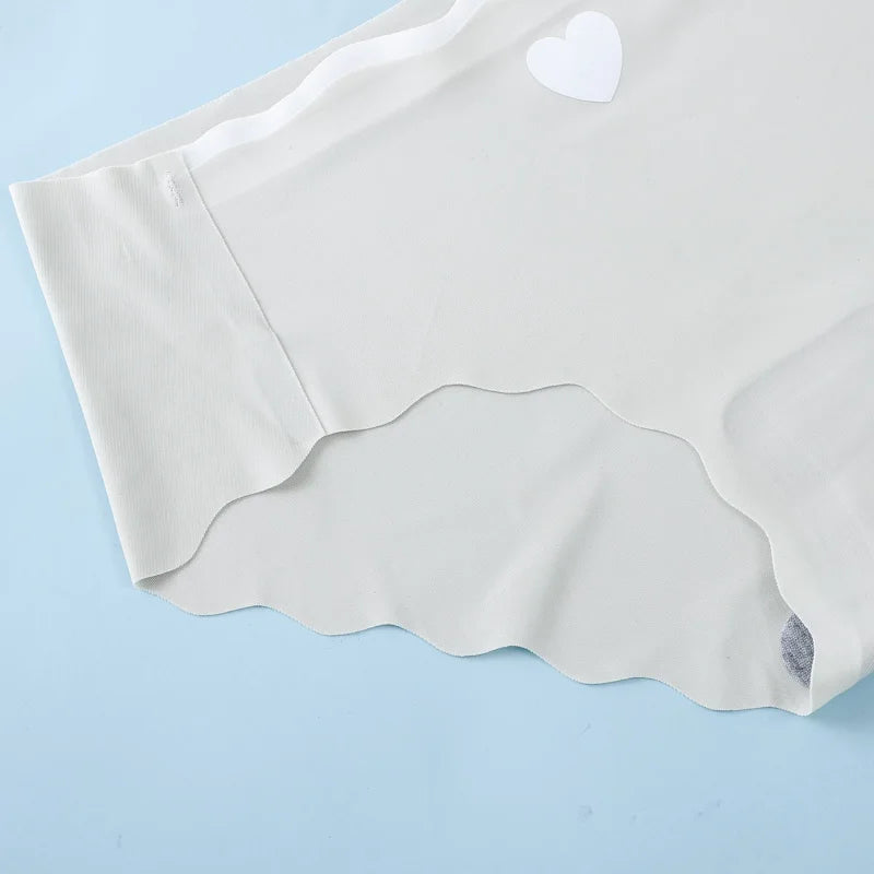 3PCS Set Sexy Ice Silk Mid-Waist Seamless Briefs