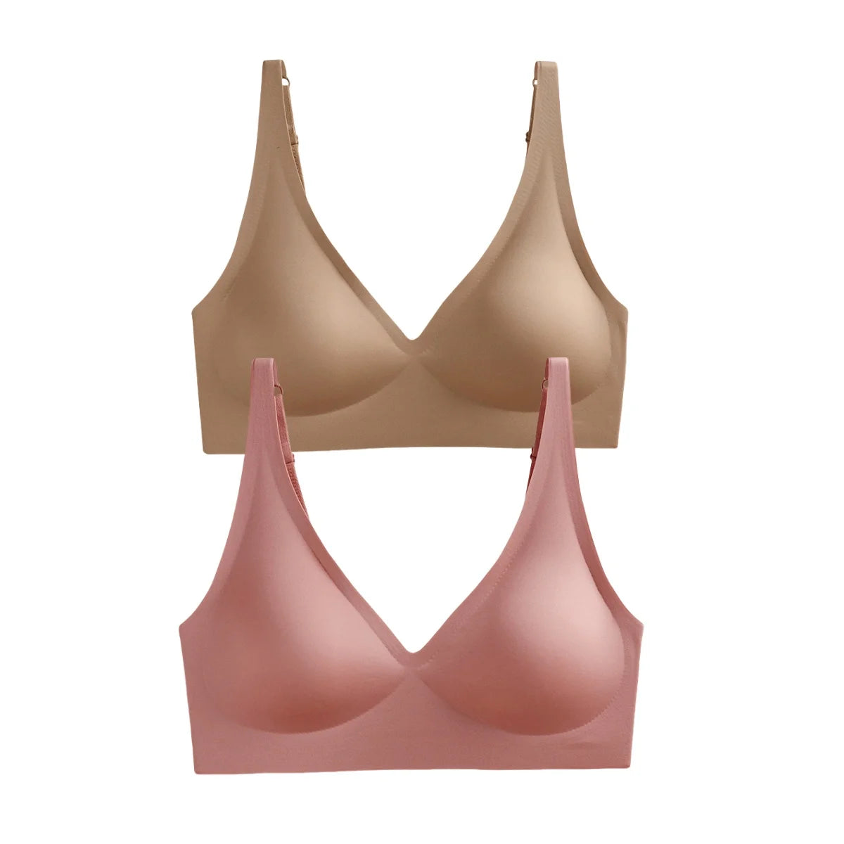 2PCS Seamless Bra Set– Wireless, Soft Padded, Push-Up & Sexy Lingerie!