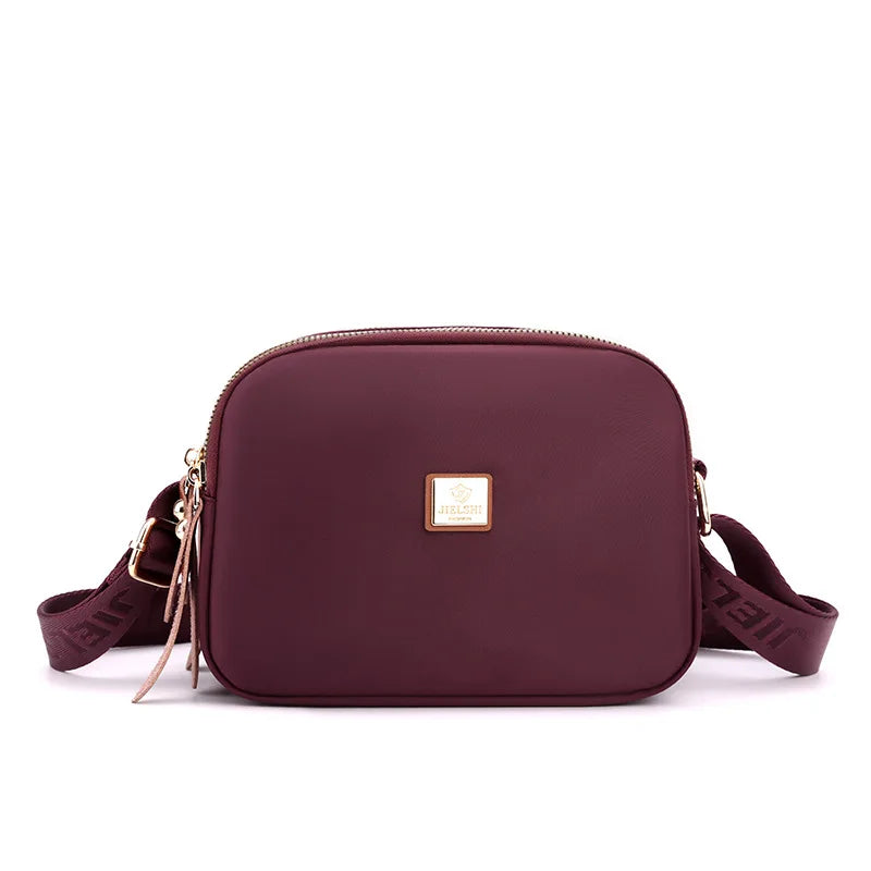 Small Women's Shoulder Bag, Nylon Fabric, Mini Leisure Bag, Embroidered Han Pocket