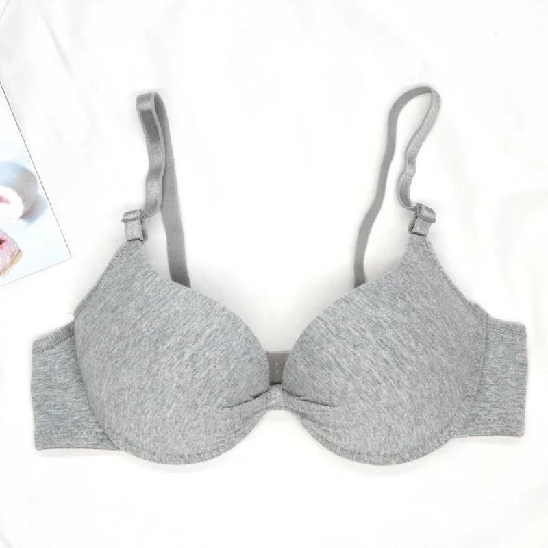 Sexy Cotton Push-Up Bra – Deep V, Underwire, & Flattering Fit!