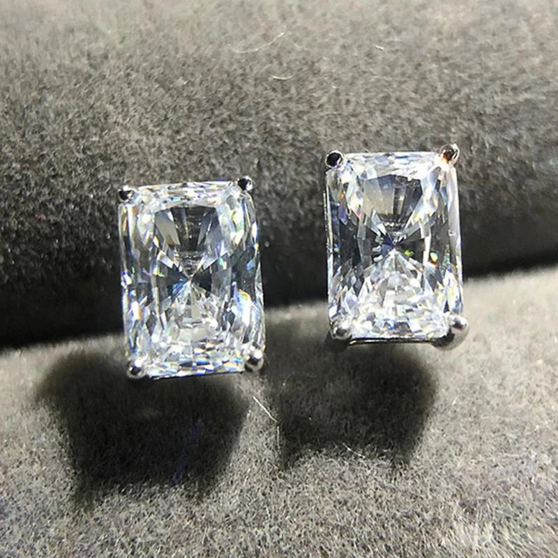 CAOSHI Simple Shiny Oval CZ Earrings