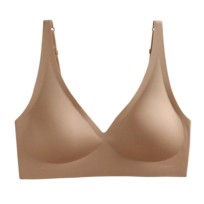 Sexy Seamless Wire-Free Bra – Push-Up, Padded & Adjustable Comfort!