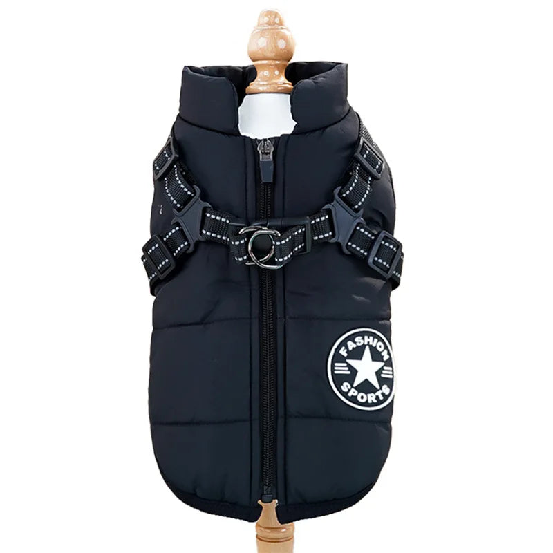 Winter Dog Jacket with Harness Ring – Warm & Waterproof! - Dailyy shoplio
