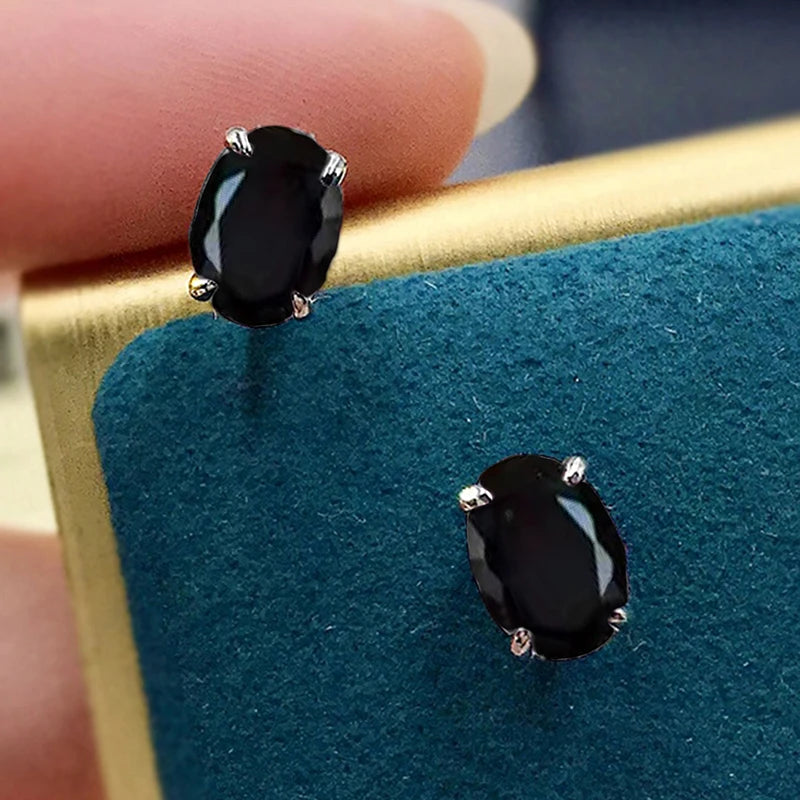 CAOSHI Simple Shiny Oval CZ Earrings