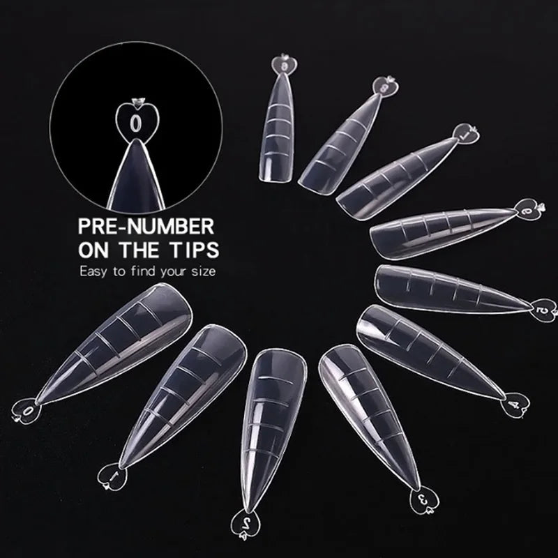 100PCS Acrylic Nail Tips Set – Quick & Easy DIY Manicure Kit