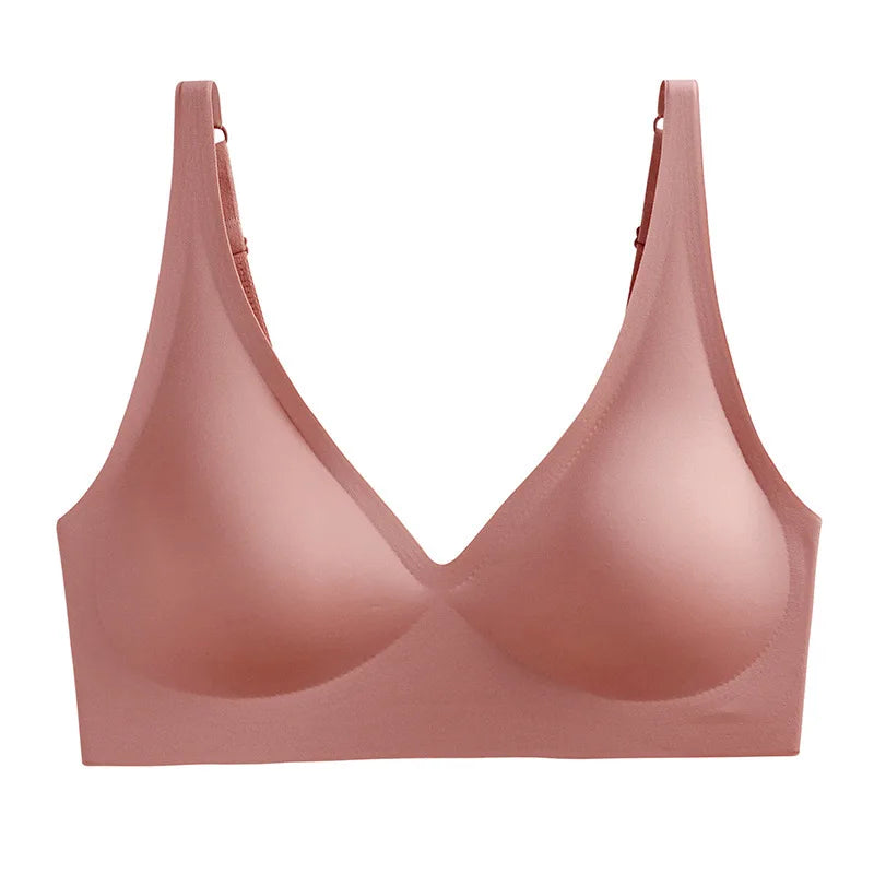 Sexy Seamless Wire-Free Bra – Push-Up, Padded & Adjustable Comfort!