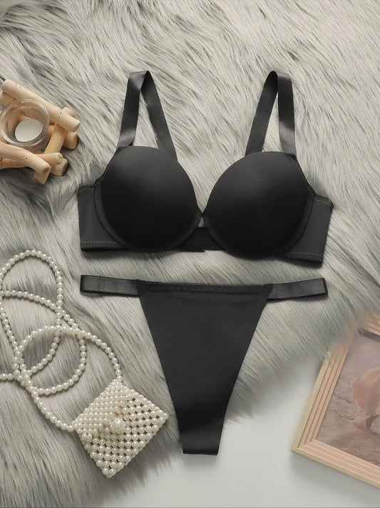 Viomisha Women’s Sexy Lingerie Set, Push-Up Bra 3/4 Cup, Comfortable Panty Set, S-L.