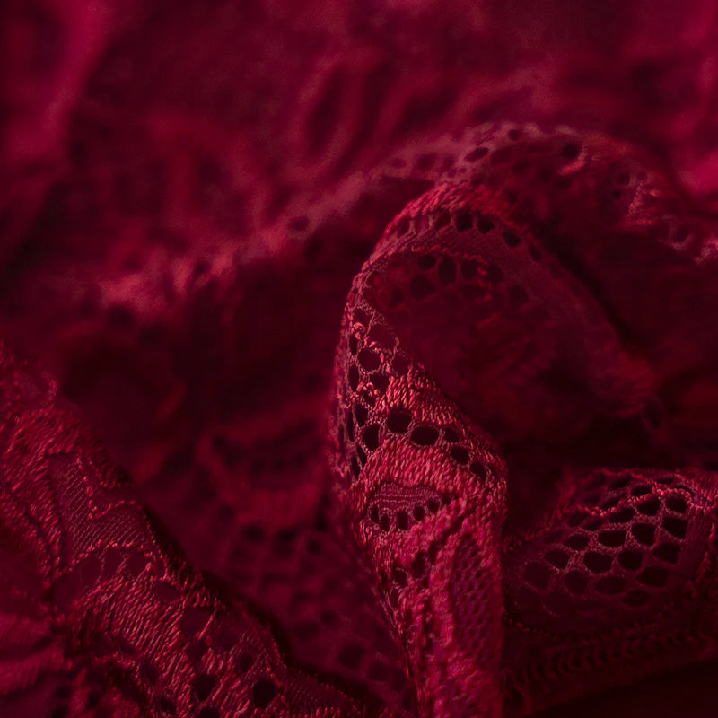 3PCS/Set Luxury Floral Lace Panties, Sexy Hollow Briefs, Breathable Women’s Underwear.