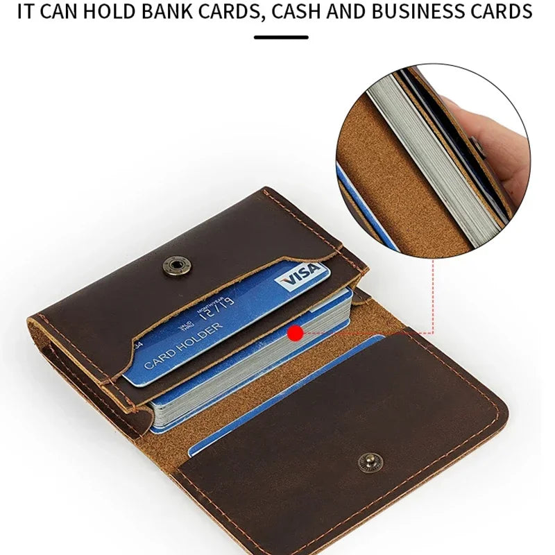 Genuine Leather Wallet, Coin Purse, Mini Card Bag, Slim Clutch, Small Wallet, Card Holder