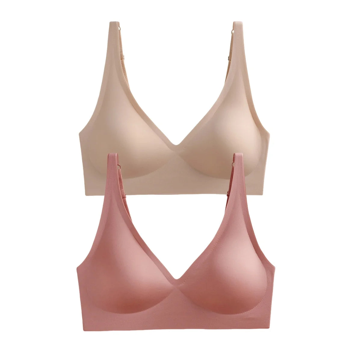 2PCS Seamless Bra Set– Wireless, Soft Padded, Push-Up & Sexy Lingerie!