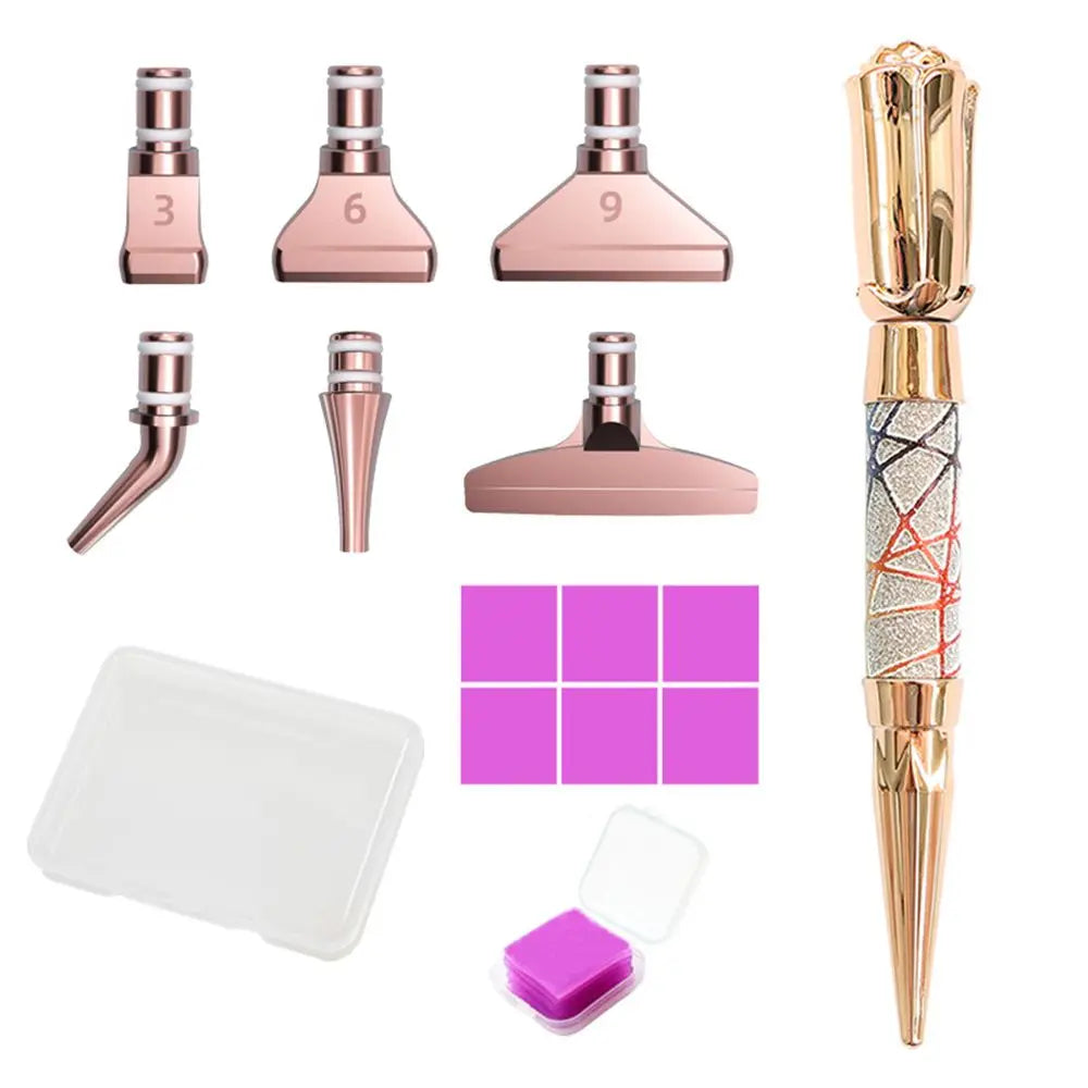 5D Diamond Painting Glitter Pen Kit – DIY Craft & Nail Art Tool