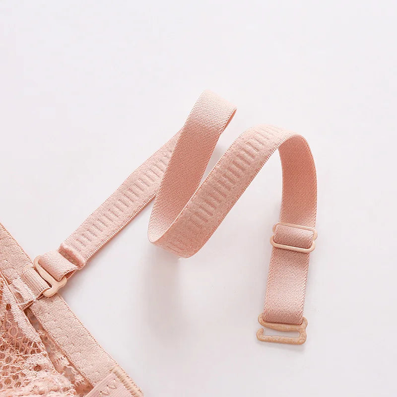 Lace Push-Up Bra for Women, Big Cup 1/2 Sexy Floral Underwire, Half Cup 36-42C Black Brassiere.