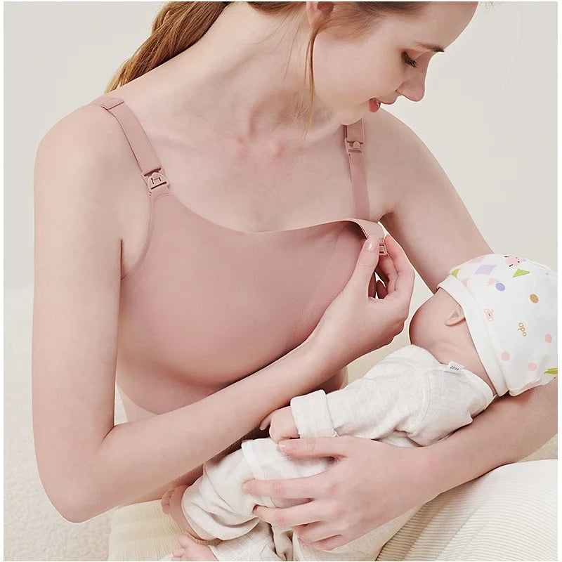 Maternity Breastfeeding Bra – Anti-Sagging, Thin, and Large Size for Moms!