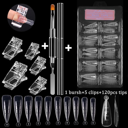 100PCS Acrylic Nail Tips Set – Quick & Easy DIY Manicure Kit